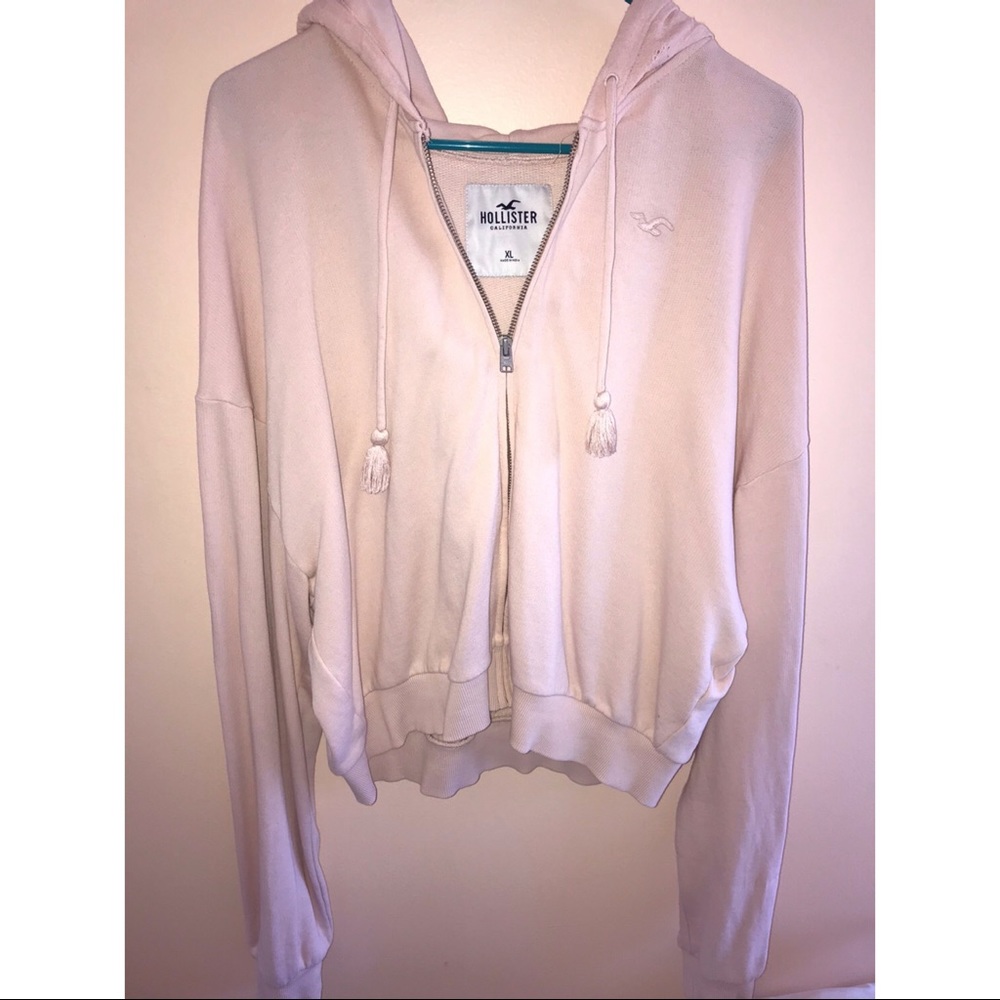 Crop light pink sweater